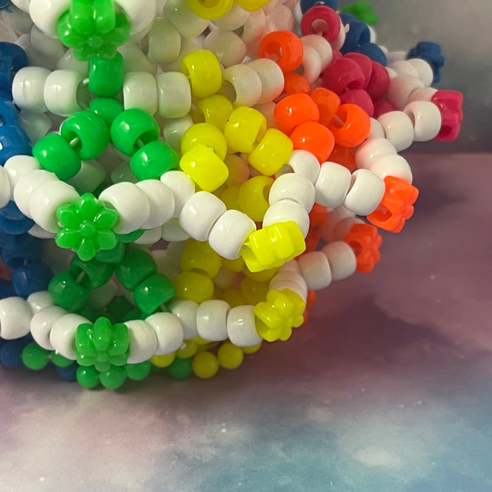 Image of Neon Epic Fidget Kandi Cuff