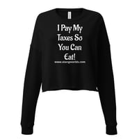 Image 4 of "I Pay My" Crop Sweatshirt