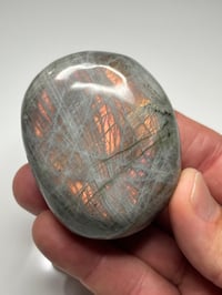 Image 1 of Sunset Labradorite Palm Stone #3009