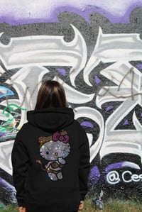 Image 1 of Cheetah  kitty hoodie 