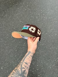 Image 4 of PEACH BRIM MULTI TONE ST LUCIA METS  CUSTOM FITTED CAP