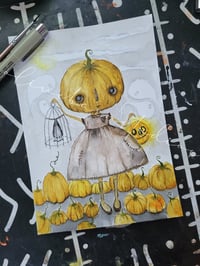 Image 3 of Lost in the Patch framed watercolor illustration 