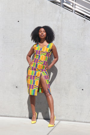 Image of The Araba  dress- Kente 