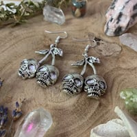Image 2 of Skull Cherry Earrings