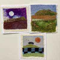 Image 1 of Original hand-stitched greetings card (3)