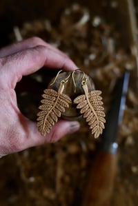 Image 1 of Fern Leaf Earrings- 