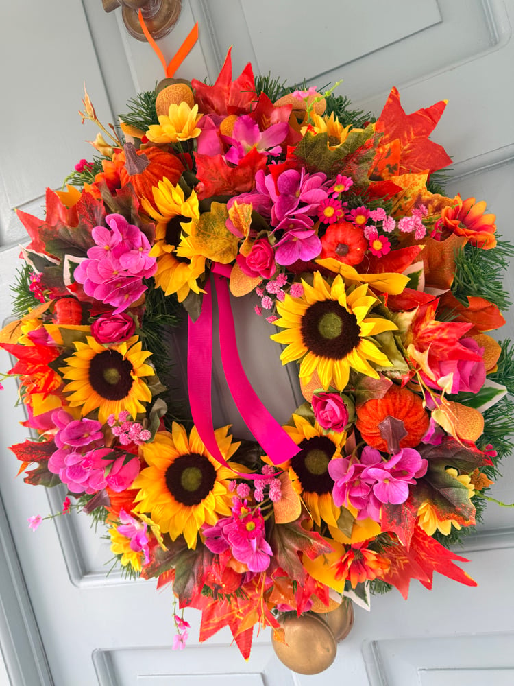 Image of 55cm Pink Autumn Sunflower 