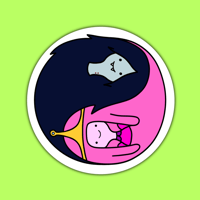 PB & Marceline Sticker