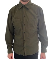 Image 1 of Tinsley Cord overshirt in Olive 