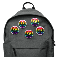 Image 1 of Pride Rebel Loon Buttons - Small