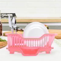 Image 2 of Large Capacity Plastic Dish Drainer – ABS Kitchen Rack & Plate Organizer