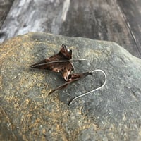 Image 3 of Ivy Leaf Hook Earrings
