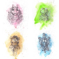Image 1 of The Muppets Art Print Set pt1