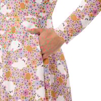 Image 2 of Haunted Blooms - Long Sleeve Midi Dress
