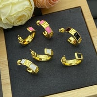 Image 2 of F Hoop Earrings