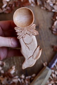 Image 3 of Hare in the oak leafs~ Coffee Scoop