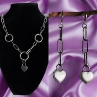 Image 1 of My Heart Chain Necklace/Earrings