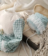 Image 2 of Sitter photoshoot set | Audrey | age 12 months | sage plaid