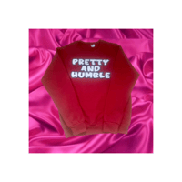 Pretty and Humble Red/Layered Sweatshirt