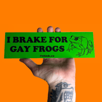 Image 1 of Gay Frogs Bumper Sticker