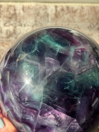 Image 17 of XXL 20LB RAINBOW FLUORITE SPHERE -CHINA- B