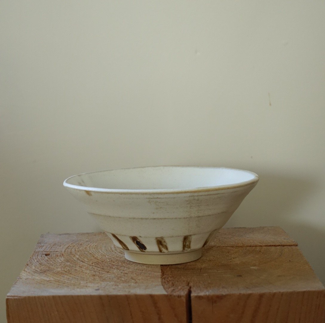 Image of White Carved Bowl