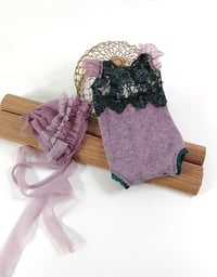 Image 1 of Newborn photoshooting set |  Zelda | purple | green