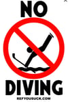 No Diving rally towel 