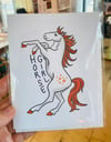 "Horse Girl" greeting card