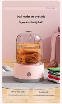 Image 15 of Mini Laundry Cup 1L Wireless Portable Underwear&Socks Automatic Washing Machine Rechargeable