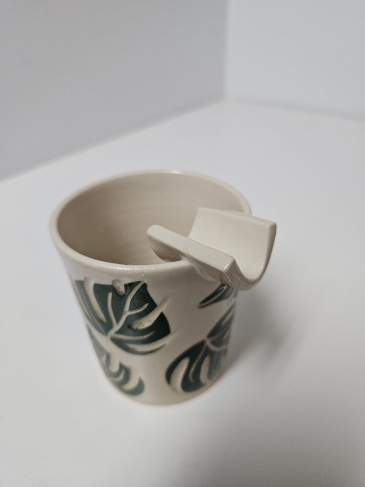 monstera joint ashtray/paint cup (5)