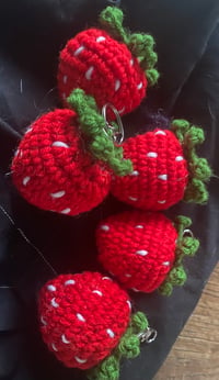 Image 2 of Strawberry keychain 