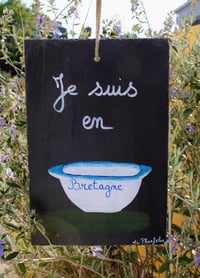 Image 2 of Ardoise à message-Bol Breton