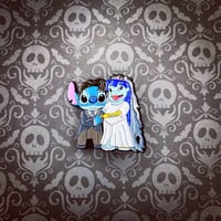 Image 1 of Corpse Bride Stitch and Lilo Pin