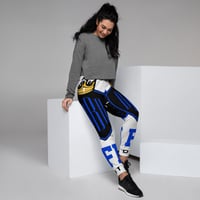 Image 2 of BOSSFITTED White Blue and Black Women's Joggers