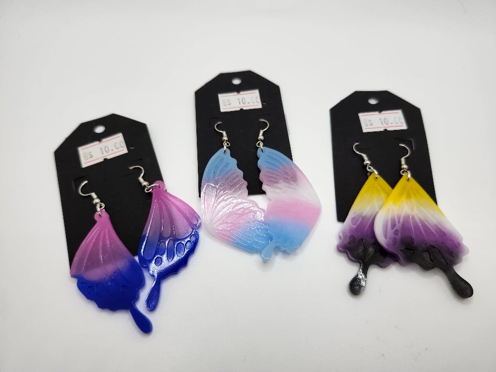 Image of Pride Butterfly Earrings | Queer Pride Collection 