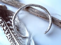 Image 4 of Super chunky silver star cuff bracelet. Sterling silver heavy celestial bracelet. 