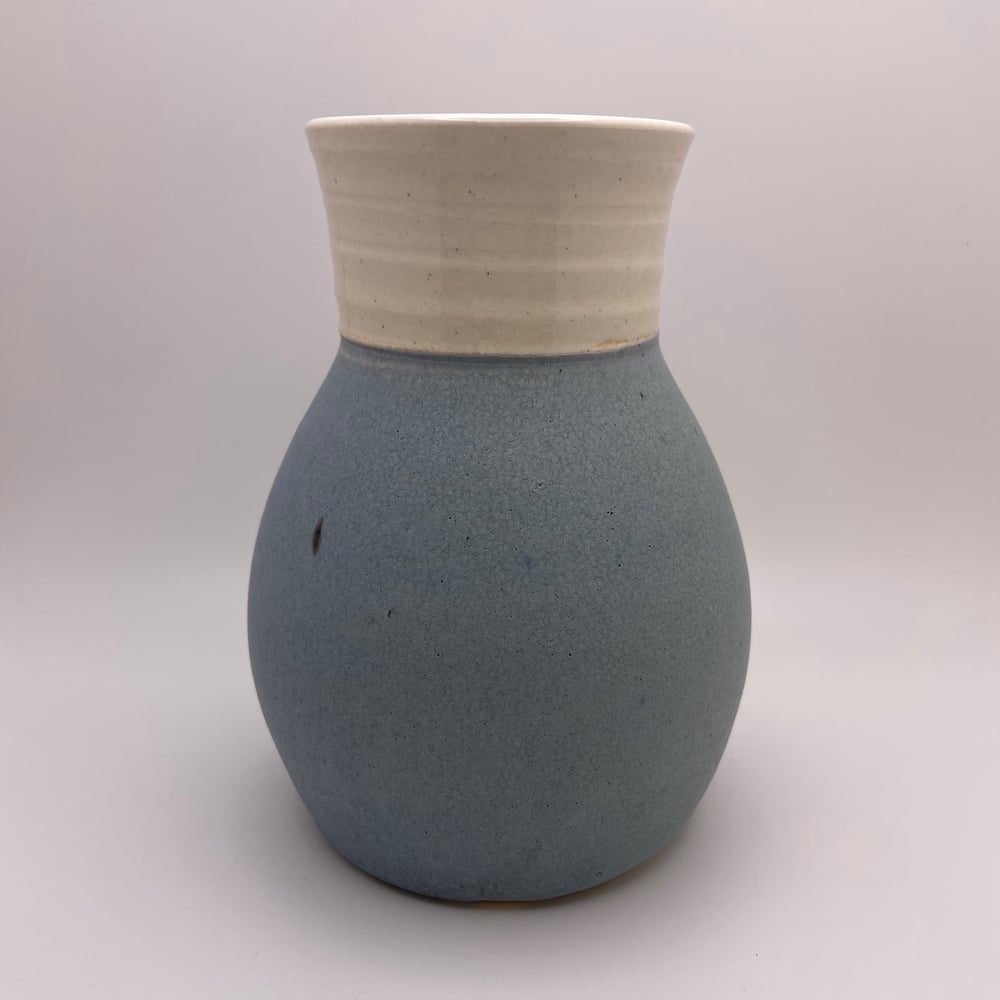 Image of Moon leaf vase blue 
