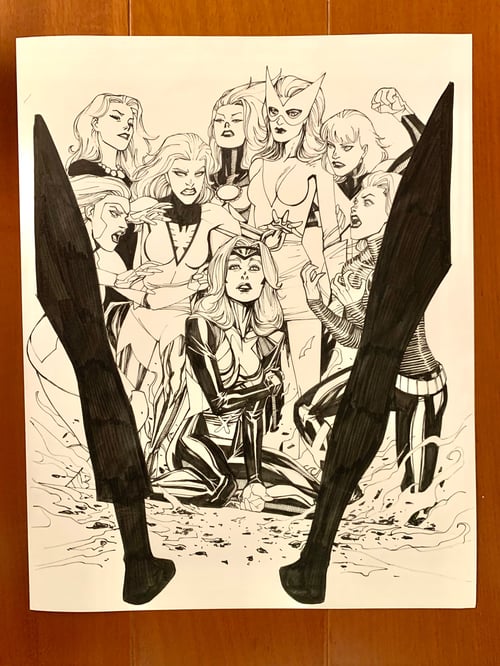 Image of JEAN GREY #04 :: page01 original art