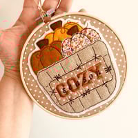 Image 1 of Pumpkin Basket Hoop Decoration 