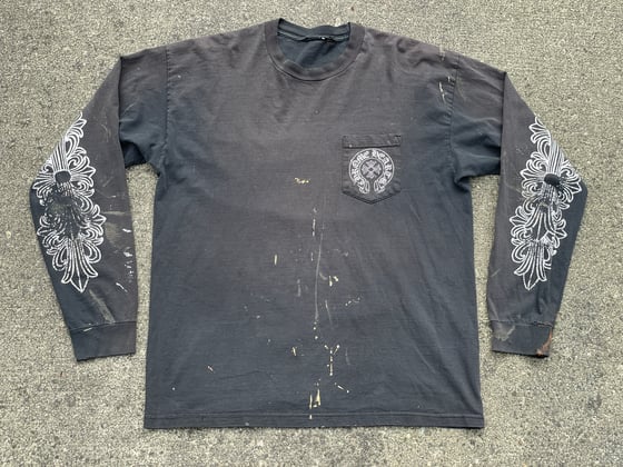 Image of Vintage Chrome Hearts London Longsleeve Shirt