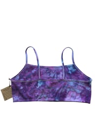 Image 6 of XL/XXL (42) Bralette in Purple Haze Watercolor Ice Dye