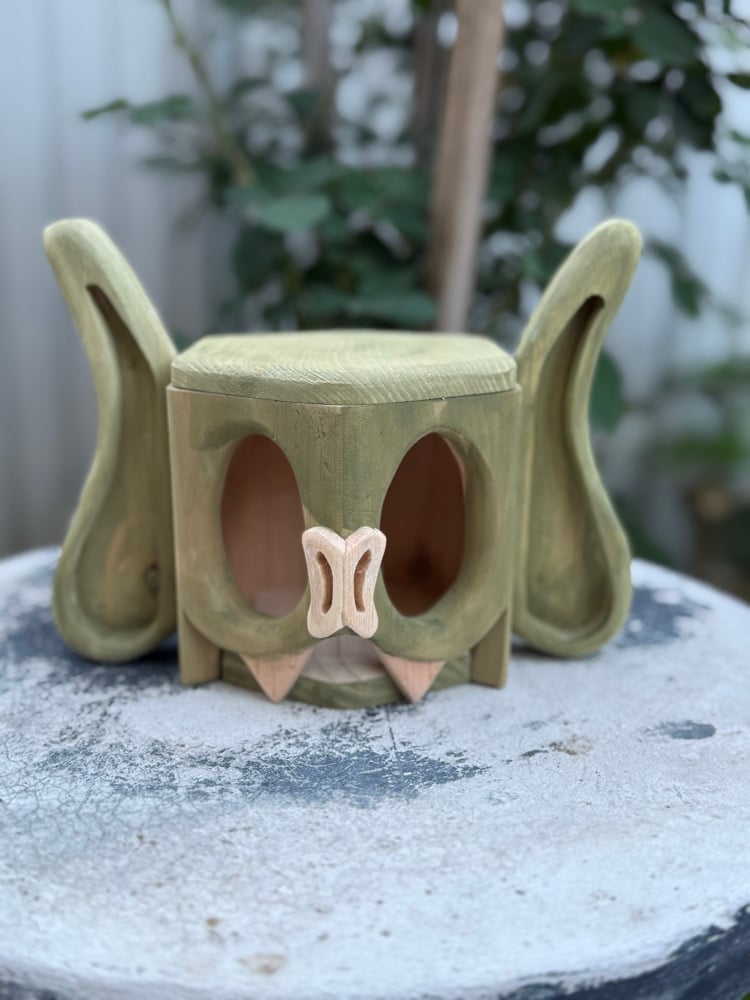 Image of Rustic green  stain Bat Lanter