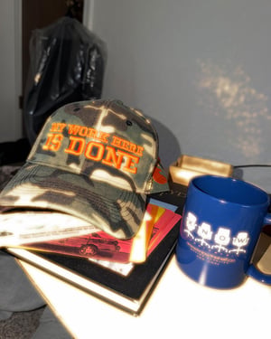 Office Supply Mug in Notebook Blue