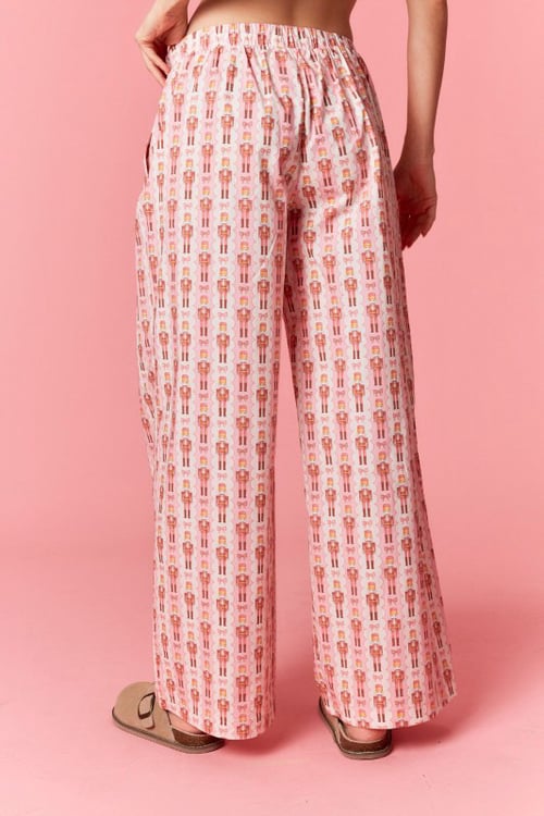 Image of Pink/Cream Toy Soldier Lounging Pants