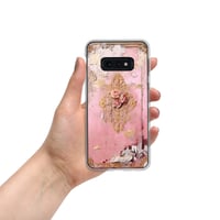 Image 8 of Pastel Pink Tattered Texture Rose Gold Goth Lolita Kawaii Inspired Clear Case for Samsung®