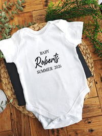 Image 1 of Baby Announcement Baby Vest