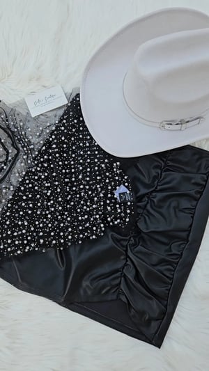 Image of Carina Faux Leather Skirt 