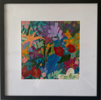 Image 1 of Original framed floral blooms