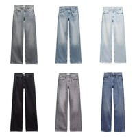 Image 1 of PRINTKAOIR Straight Height Waist Long Jeans 2025 Autumn Winter New Wash Product Y2k Classic Cotton J